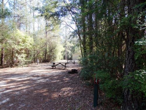 tent site 1 - camping in Florida